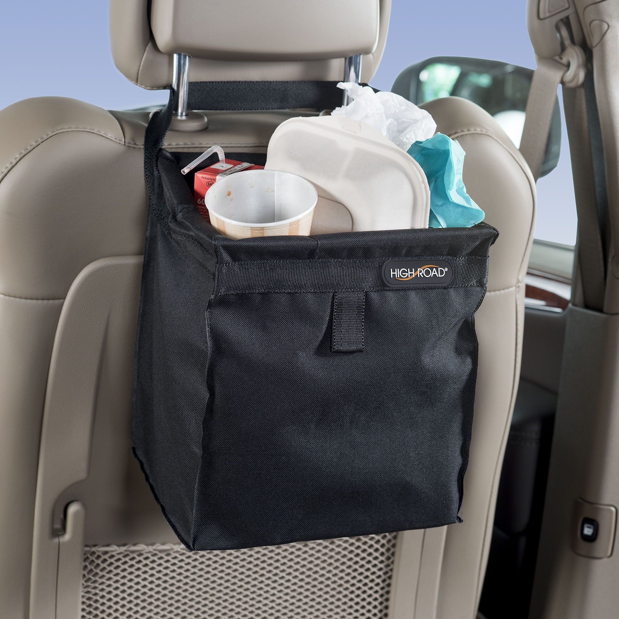 TrashStash® Leakproof Car Trash Bag - Waterproof Vehicle Garbage Can for Road Trips, Commuting & Travel - Perfect for Cars, Trucks & SUVs