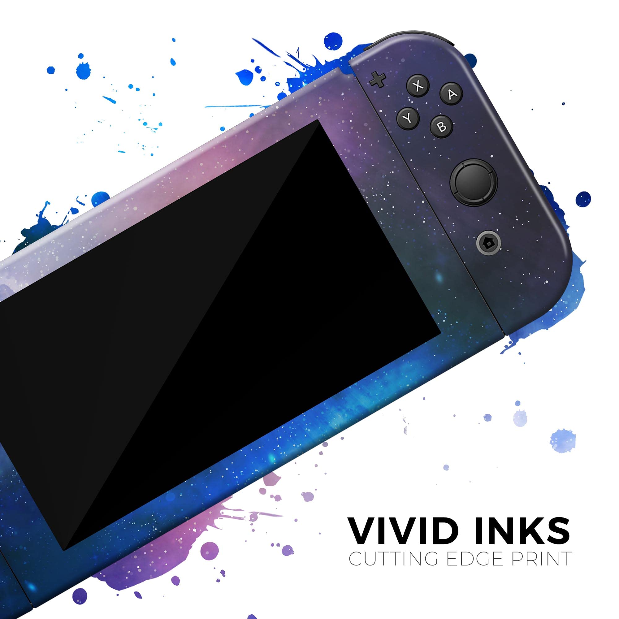 Nintendo Switch OLED Console & Joy-Con Skin Decal - Scratch-Resistant Removable Vinyl Wrap Cover with Space Light Rays Design - Perfect for Gaming Protection & Customization