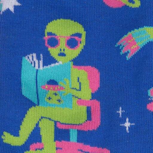 InterGalactic Reading List Women's Crew Socks - Fun Novelty Socks for Book Lovers, Readers & Librarians - Perfect Gift for Book Club Members & Reading Enthusiasts