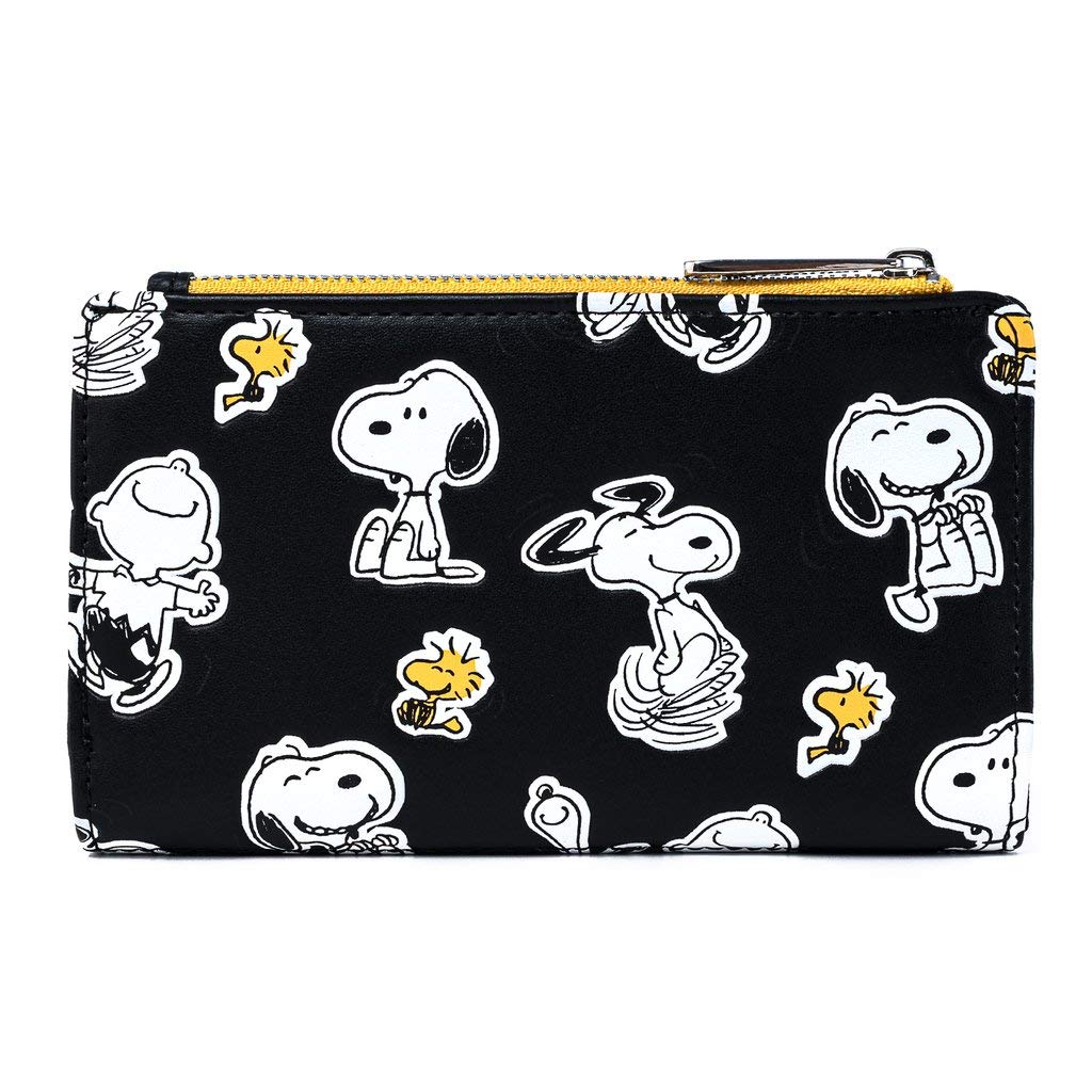 Loungefly Peanuts Snoopy and Woodstock Print Wallet - Cute Cartoon Character Wallet for Women, Girls | Perfect for Everyday Use, Gift Giving, and Collecting