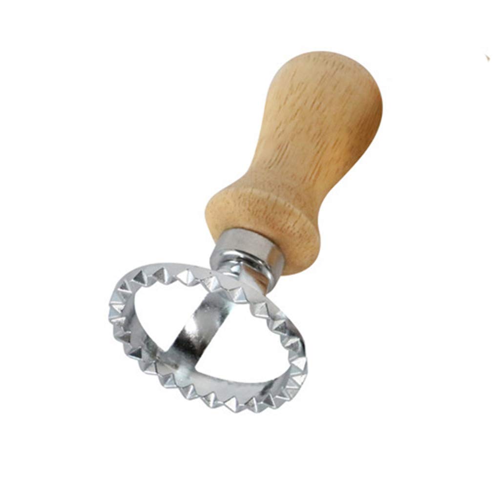 Selomore Stainless Steel Pasta Maker & Dumpling Press - Hand-Cut Noodle Machine with Embossing Design for Homemade Italian Pasta, Asian Dumplings - Perfect for Kitchen, Restaurant & Food Preparation