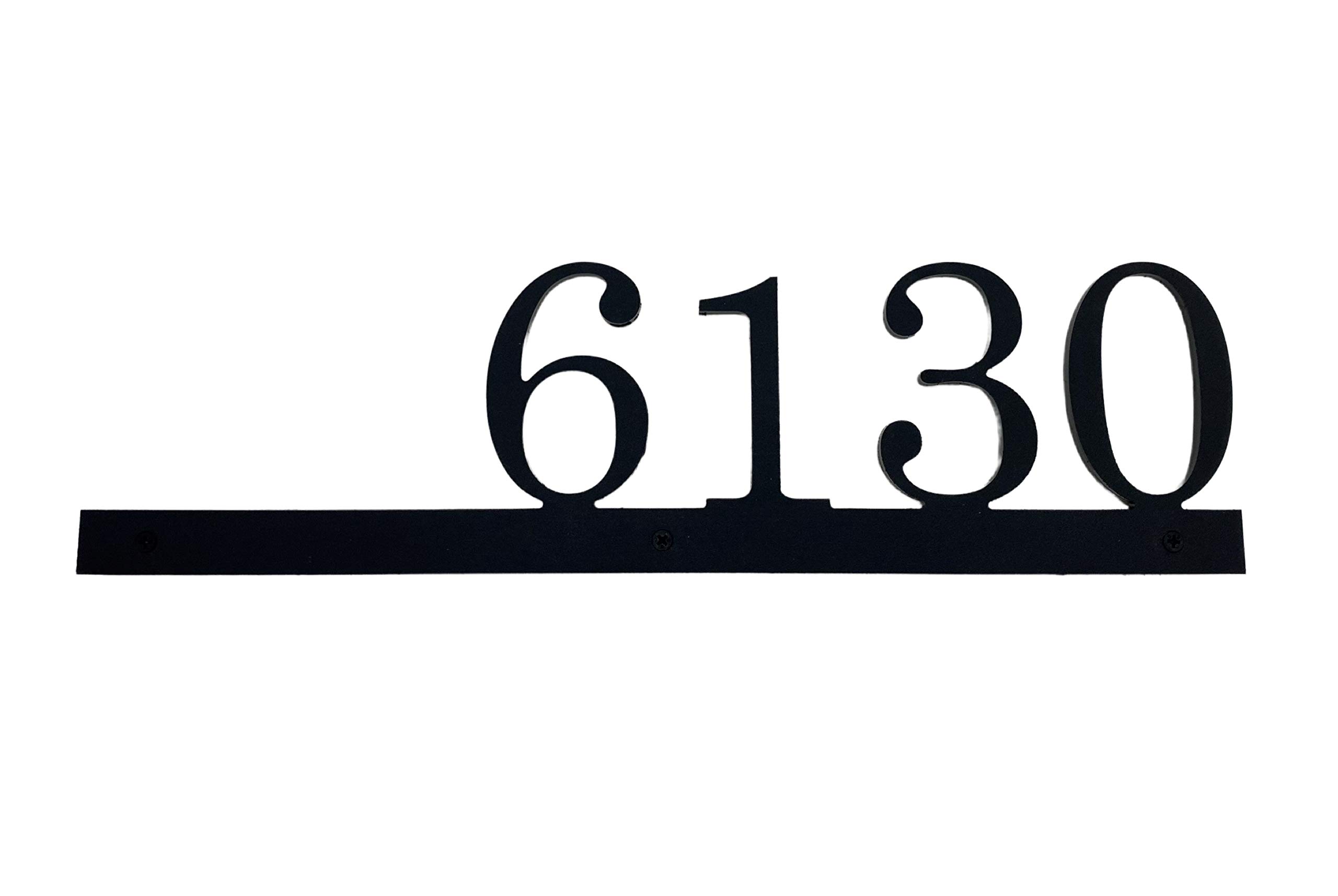 Modern Carved House Numbers - Personalized Address Plaque Sign for Home & Garden - Durable Outdoor Housewarming & Wedding Gift - Perfect for Front Door, Porch, Mailbox & Curb Appeal