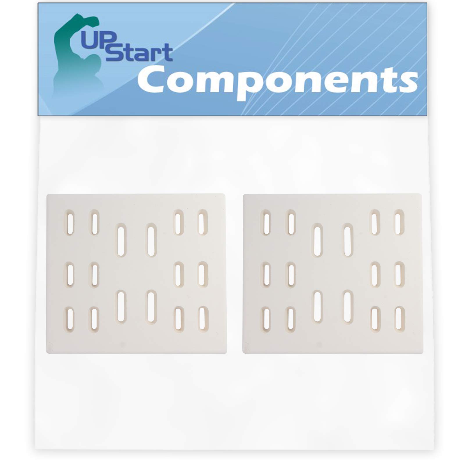 2-Pack BBQ Grill Heat Shield Plate Tent Replacement Parts - Compatible with Members Mark Y0669, Ceramic Flame Tamer, Guard, Deflector, Flavorizer Bar, Vaporizer Bar & Burner Cover (8 Inch) - Perfect for Outdoor Grilling, Backyard BBQs & Camping Cookouts
