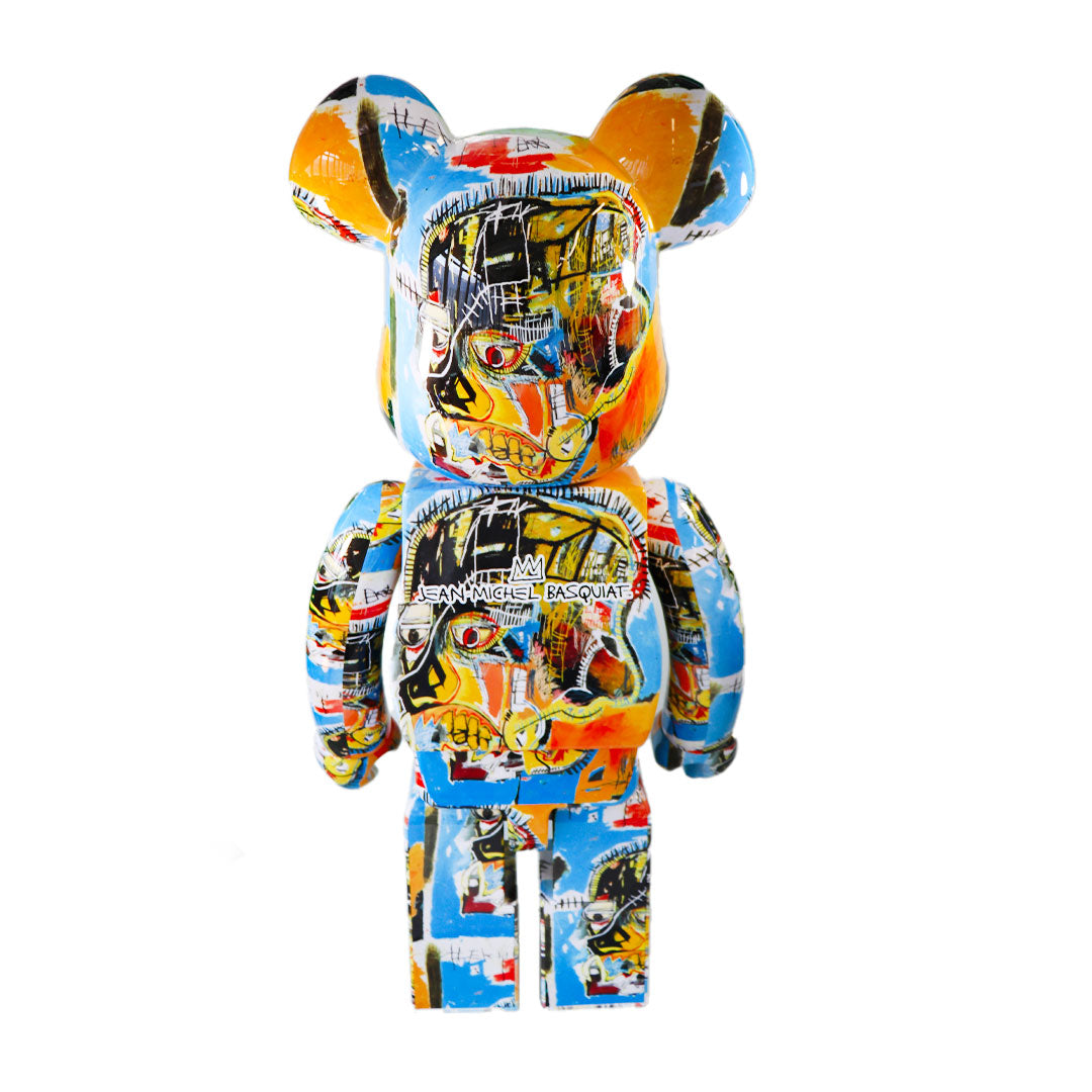 1000% Bearbrick Jean Michel Basquiat Series 10 Collectible Art Figure - Limited Edition Vinyl Toy for Home Decor & Pop Art Collection