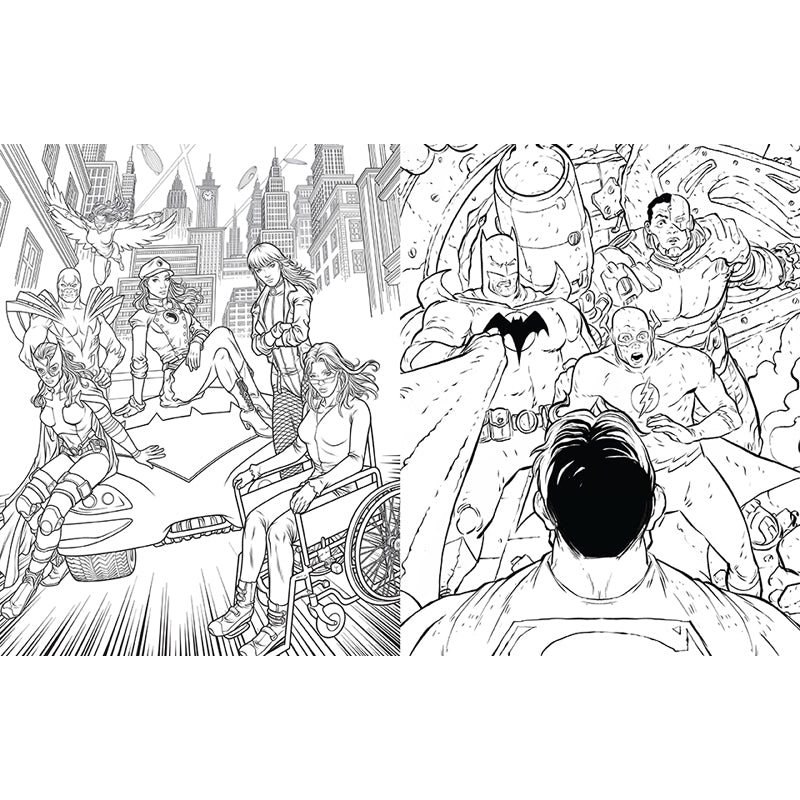 DC Comics 90th Anniversary Official Coloring Book - Superhero & Villain Art Therapy for Adults & Kids - Perfect for Gifts, Relaxation & Creative Fun