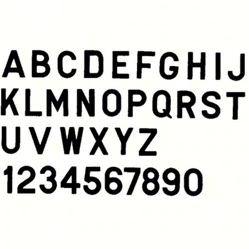 Bernard Engraving PS30BE 3-Inch Black Letter Stickers - Perfect for DIY Crafts, Scrapbooking, and Home Decor