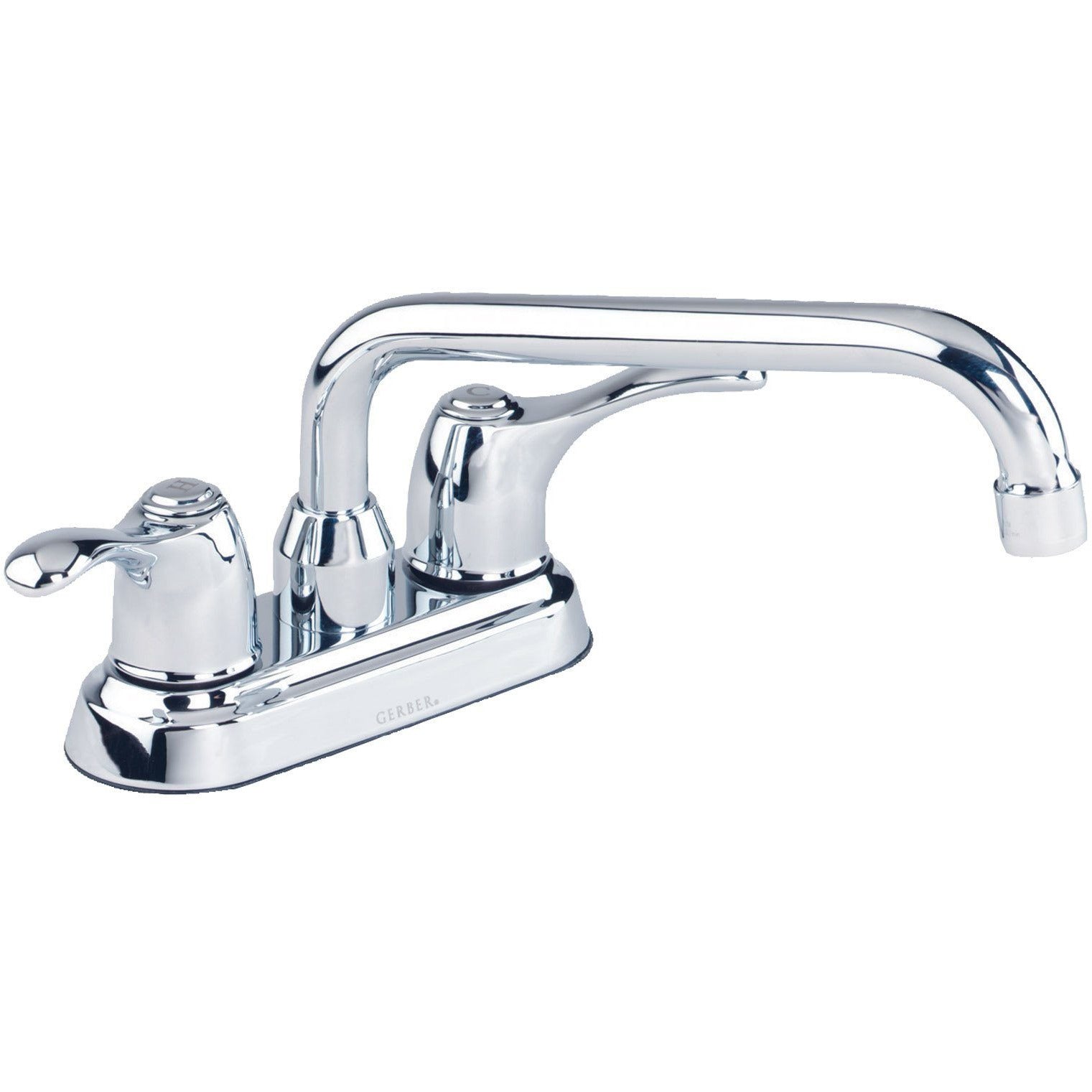 Gerber 49-274 Allerton 2-Handle 3-Hole 4-Center Installation Laundry Faucet - Perfect for Laundry Rooms, Utility Sinks & Basement Washing Stations