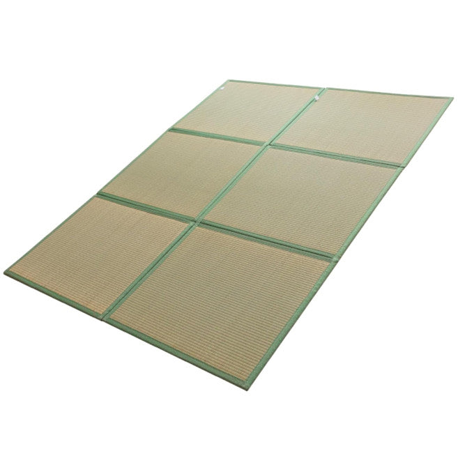 MAXYOYO Japanese Tatami Mat - 100% Natural Rush Grass, Portable & Foldable Futon Mattress for Floor Sleeping | Traditional Firm Floor Bed | Perfect for Meditation, Yoga, Guest Room & Small Space Living