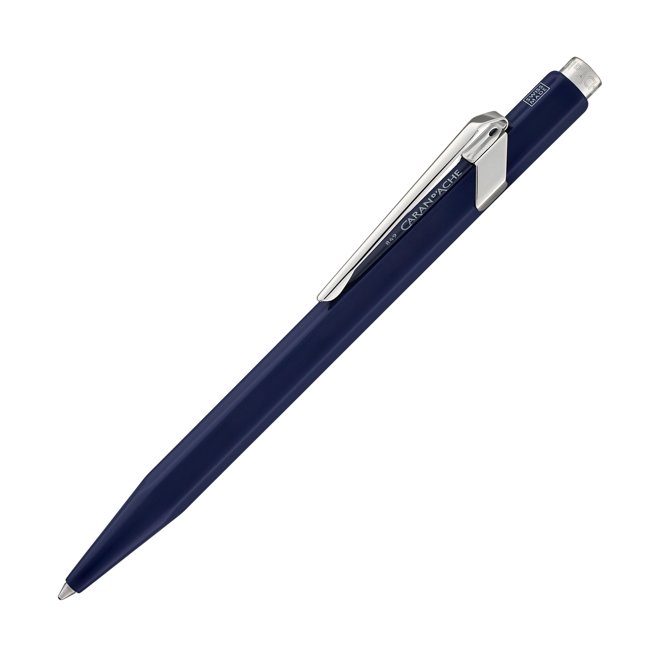 Premium Caran d'Ache 849 Metal Ballpoint Pen - Sapphire Blue Luxury Writing Instrument for Professionals & Gift Giving | Office, Business Meetings, Journaling