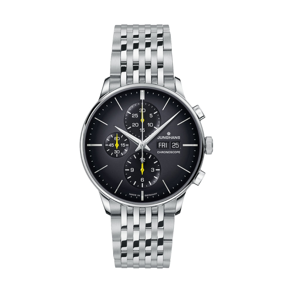 Meister Chronoscope English Date Dark Grey Dial Men's Watch - Stylish & Elegant Timepiece for Business, Casual & Formal Occasions