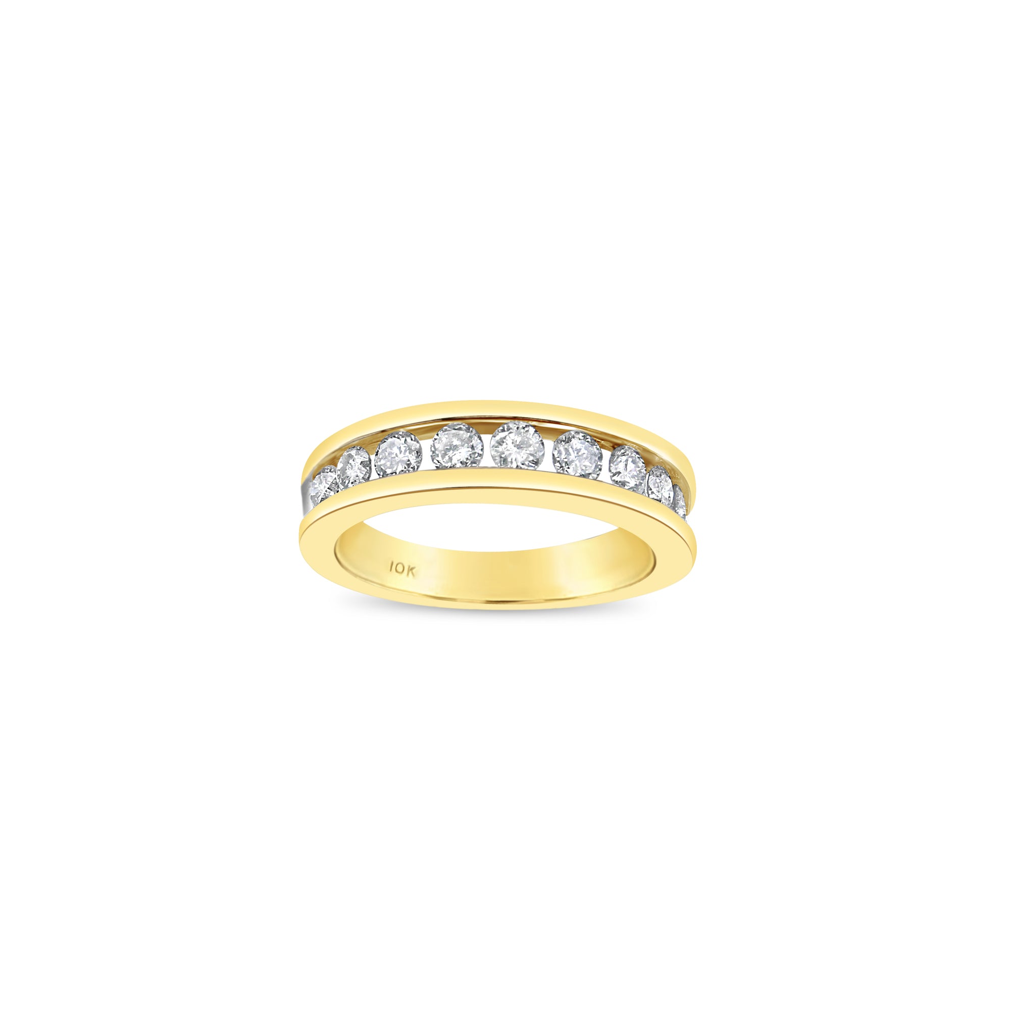 5MM Channel Set Diamond Wedding Band for Women - Elegant Stackable Ring for Bridal, Engagement, Anniversary & Everyday Wear