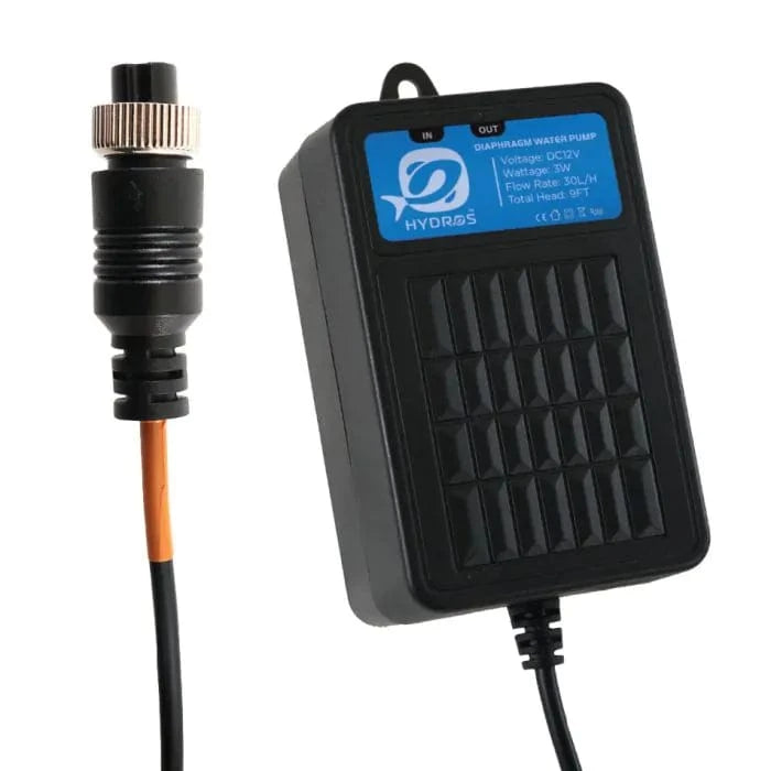 High-Pressure Diaphragm Water Pump for Hydroponics, Aquariums & Irrigation | Hydros Electric Pump for Home & Garden Use