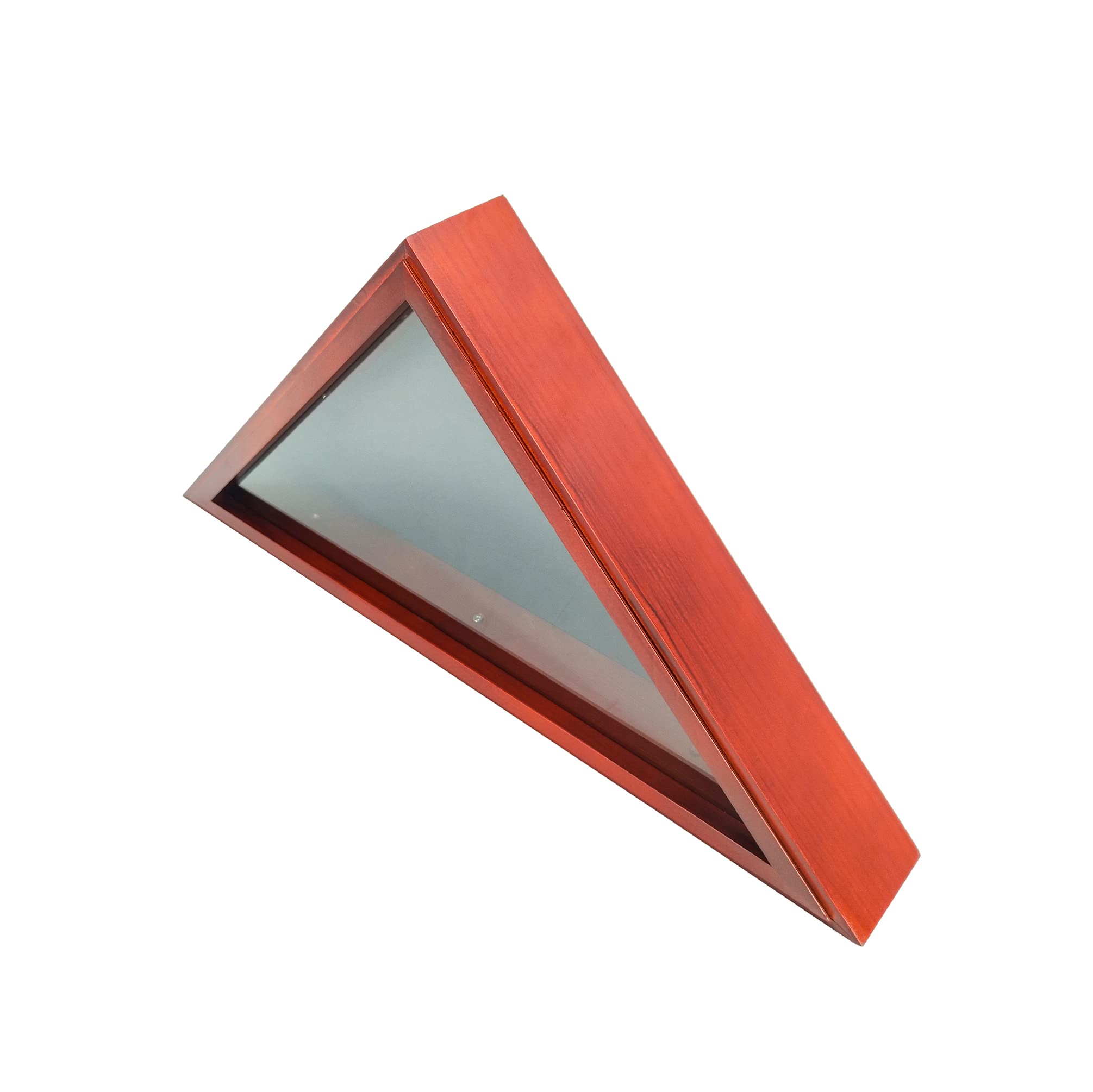 FixtureDisplays® American Flag Shadow Box Display Case - 26x13x3.3