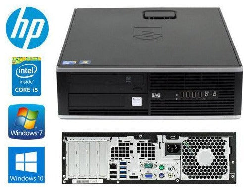 Refurbished HP Compaq 8300 Elite SFF Desktop PC - Intel Core i5-3470 3.2GHz, 4GB RAM, 250GB SSD, Windows 7 Pro (Keyboard & Mouse Included) - Perfect for Home Office, Small Business & Everyday Computing