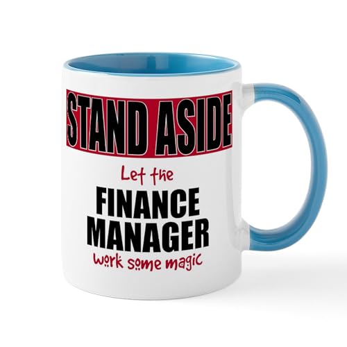 White/Blue Inside - Finance Manager Mugs