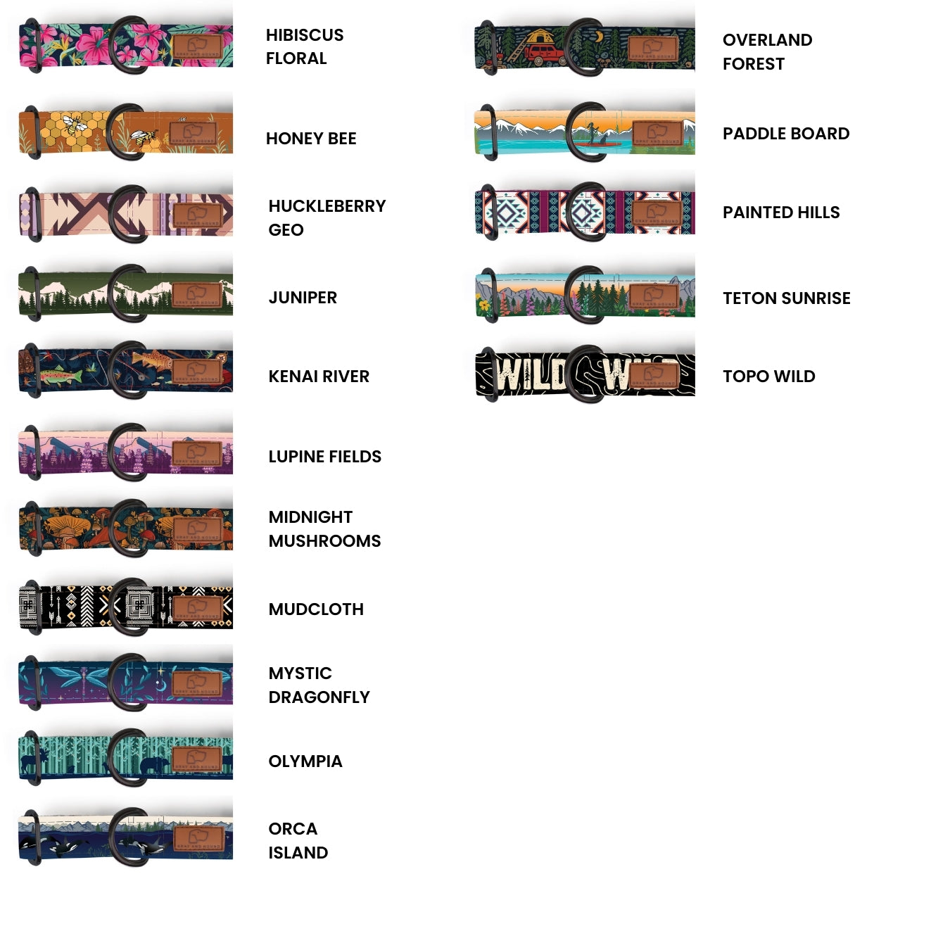 Durable Metal Cobra Buckle Dog Collar Set - 2 Pack (Multiple Design Options) for Large & Medium Dogs - Perfect for Hiking, Training & Outdoor Adventures