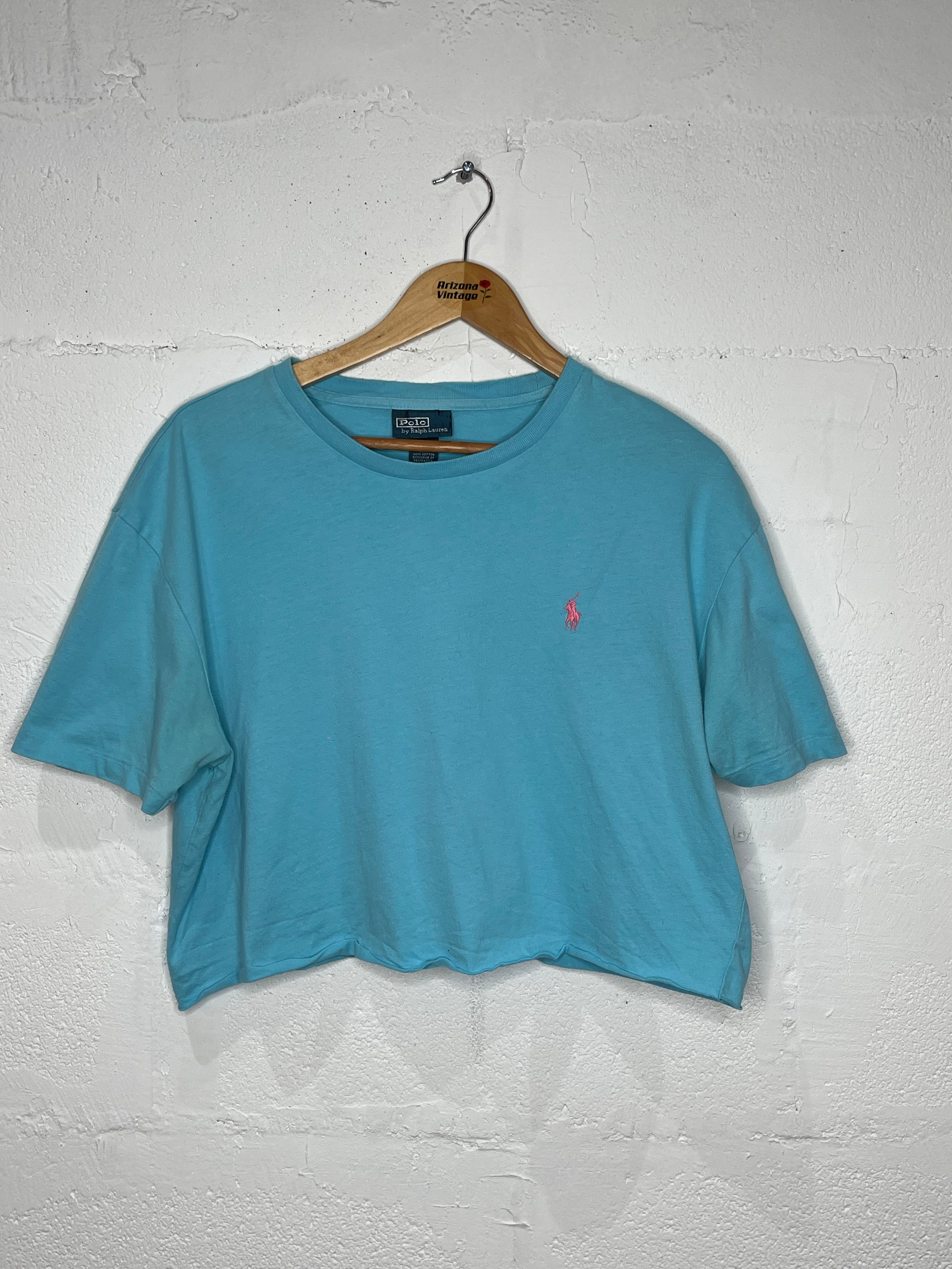 Ralph Lauren Women's Crop T-Shirt - Soft Cotton Casual Top for Summer, Streetwear, and Layering | Perfect for Outfits, Beach, and Everyday Wear