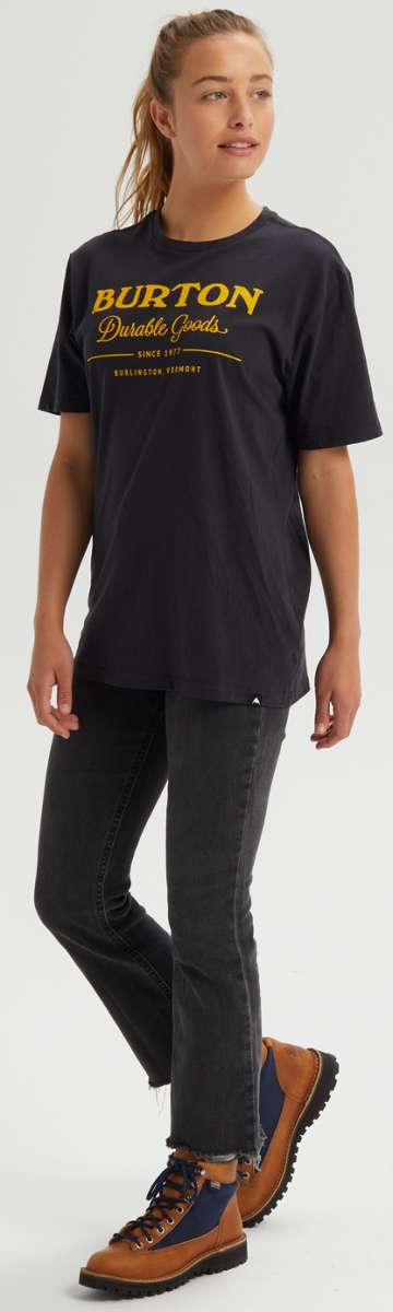 Burton Durable Men's Short Sleeve T-Shirt 2023 - Comfortable Casual Tee for Outdoor Activities, Travel & Everyday Wear