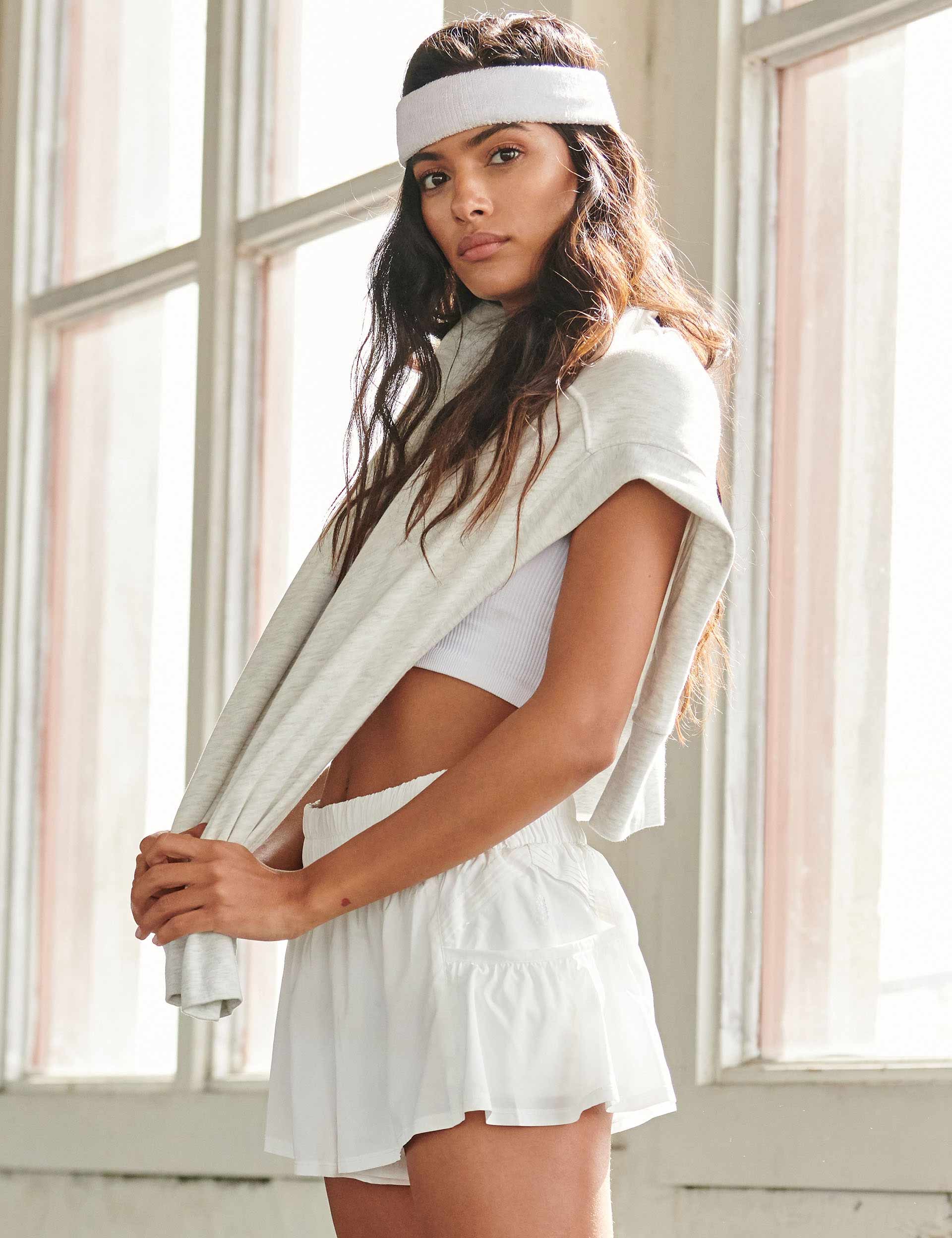Flirty White Shorts for Women - Trendy High Waisted Summer Shorts - Perfect for Beach, Gym, and Casual Outings