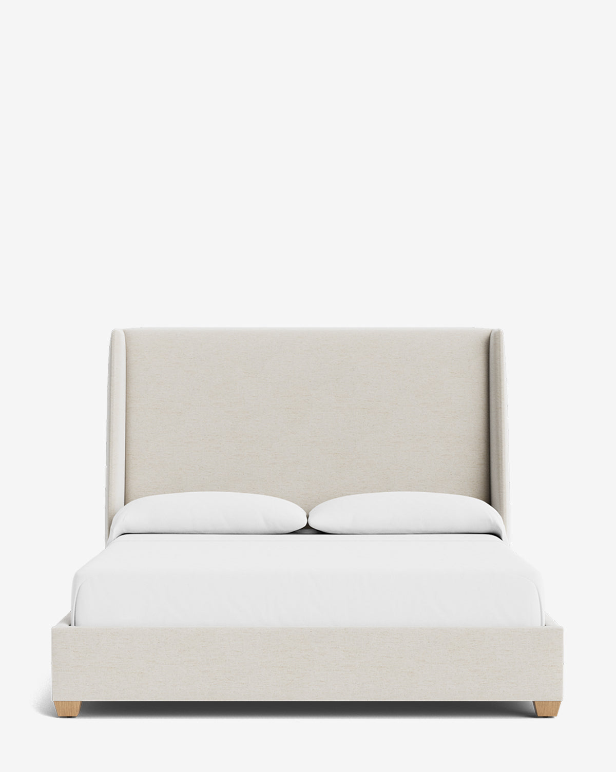 Walt Bed Tall Headboard - Queen Size Upholstered Bed Frame with Adjustable Height - Perfect for Modern Bedroom Decor & Small Spaces