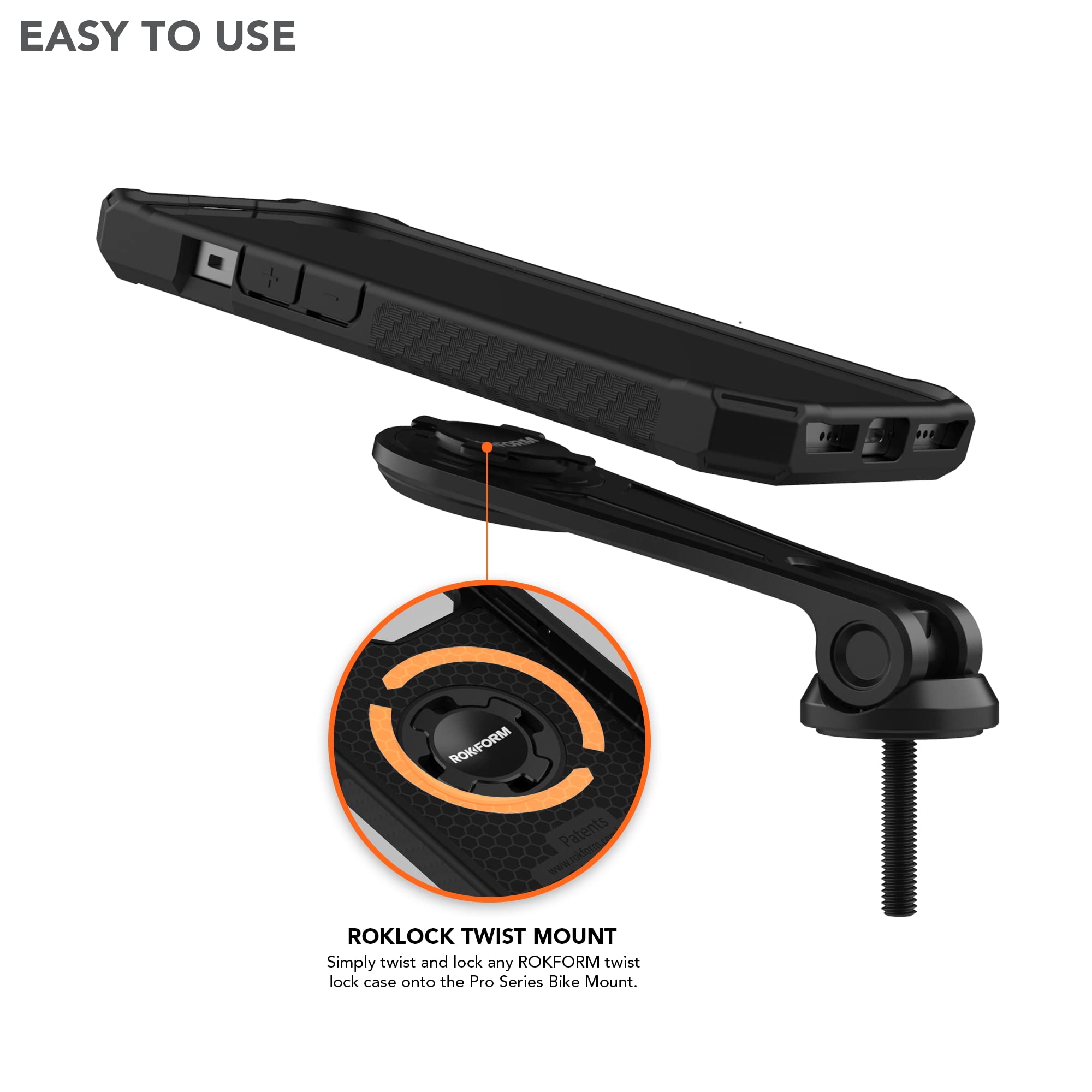 Rokform Rugged Case for iPhone 11 with Pro Series Bike Phone Mount - Durable Protective Cover & Secure Cycling Accessory for Outdoor Adventures, Commuting & Sports Activities