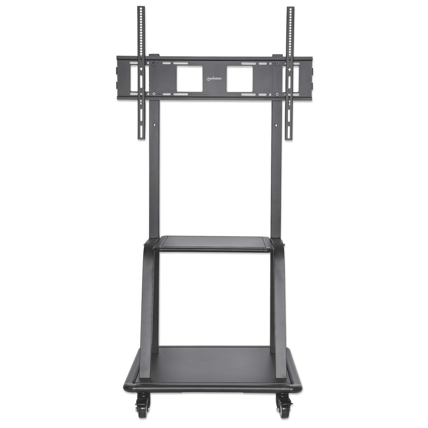 Ultra Heavy Duty Height Adjustable TV Stand Cart with Wheels - Mobile TV Mount for Living Room, Bedroom, Classroom or Office