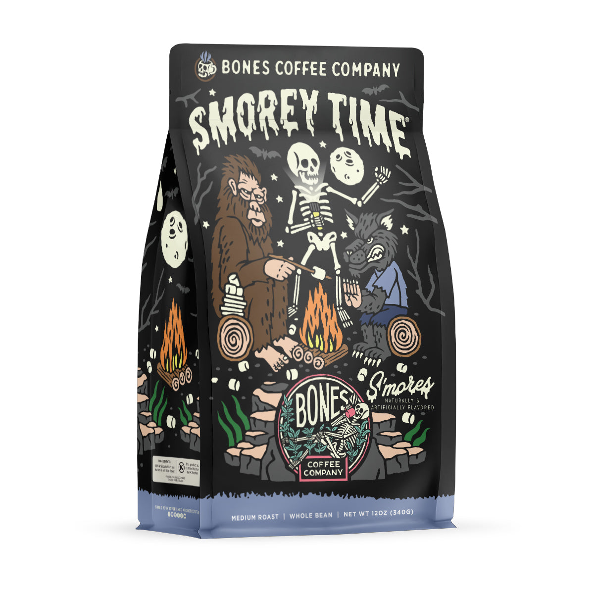 S'morey Time 12oz Camping Marshmallow Roasting Sticks - Perfect for Backyard Bonfires, Picnics & Outdoor Adventures