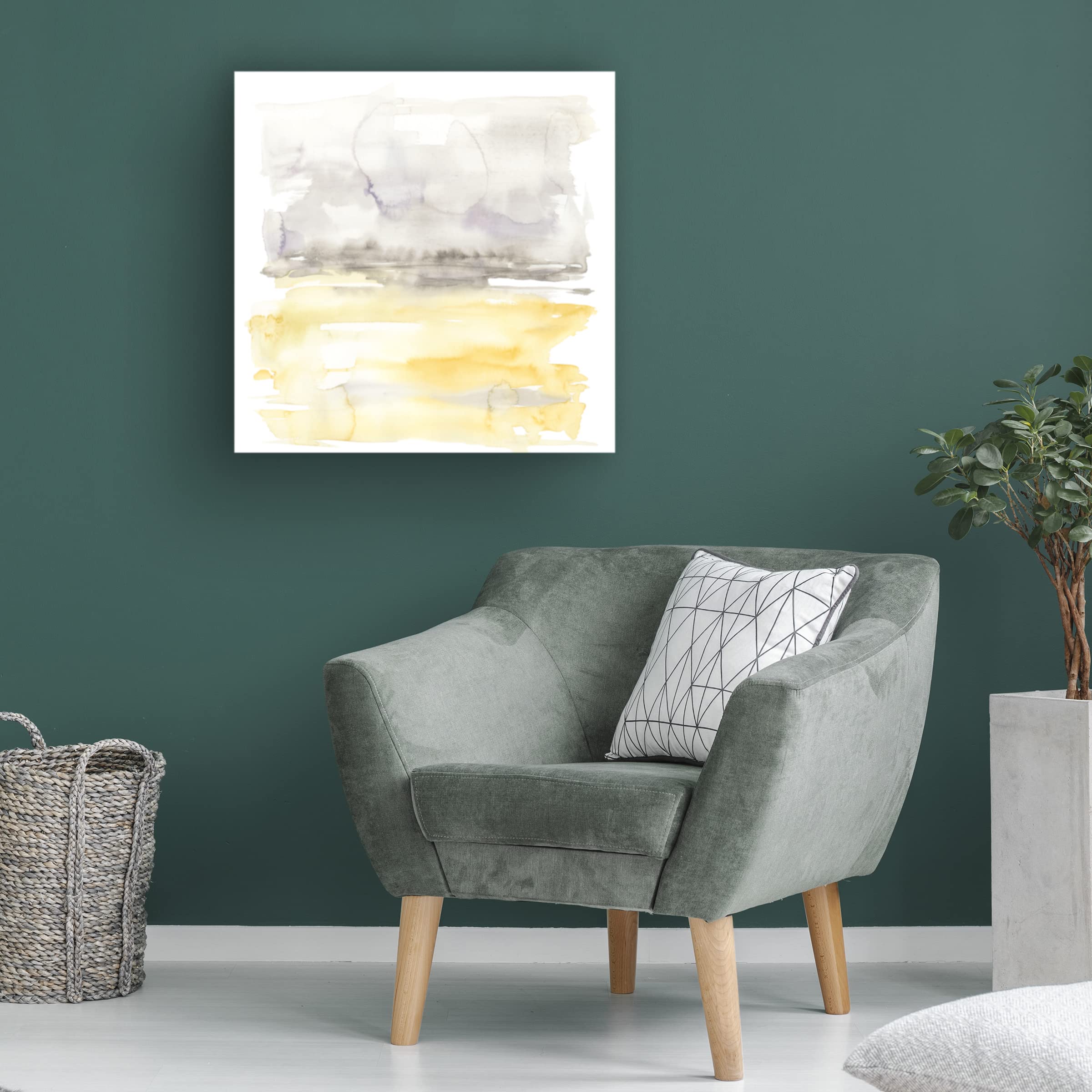 Jennifer Goldberger 'Winter Horizon Line I' Canvas Art Print - Modern Home & Office Wall Decor for Living Room, Bedroom, or Workspace