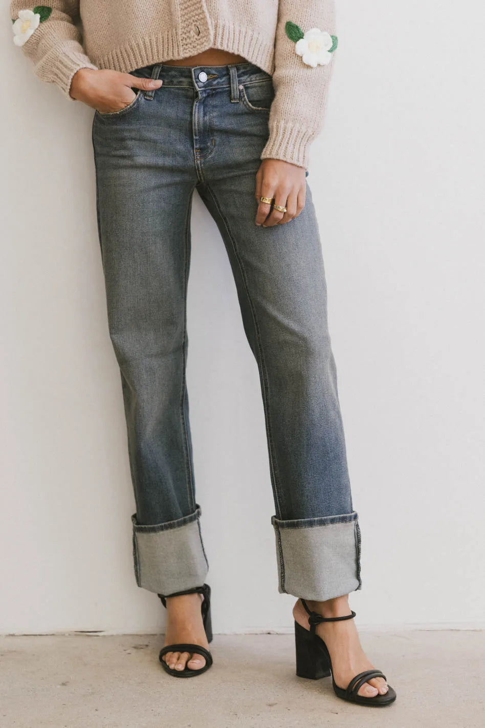 Alicia Women's Straight Leg Jeans - High Waist Slim Fit Denim Pants for Casual Wear & Everyday Outfits