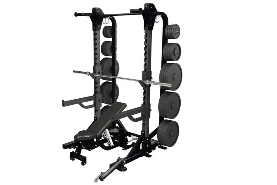 Warrior Elite 2.0 Power Rack - Heavy Duty Squat Rack for Home Gym, Weightlifting & Strength Training - Perfect for CrossFit, Powerlifting & Garage Workouts (Summer Sale)