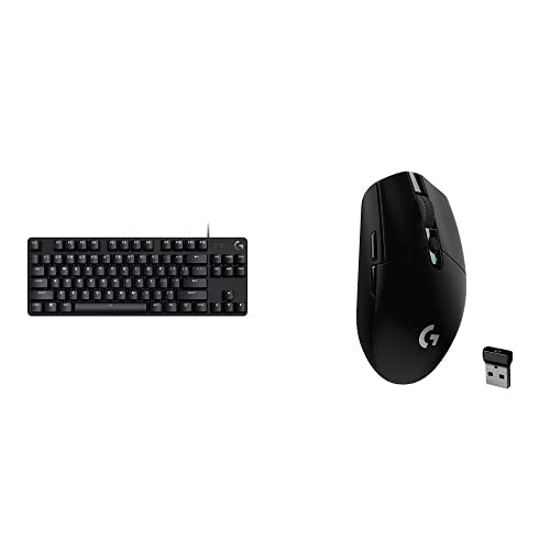 Logitech G413 TKL SE Compact Mechanical Gaming Keyboard & G305 Lightspeed Wireless Gaming Mouse Combo - Black | Perfect for PC, Mac, PS5, Xbox Gaming & Office Work