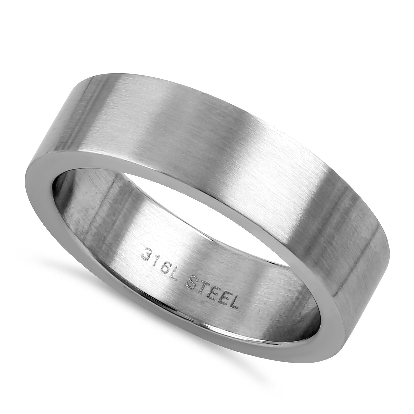 6MM Stainless Steel Band Ring for Men & Women - Durable, Hypoallergenic Wedding, Engagement, or Fashion Jewelry - Perfect for Everyday Wear & Special Occasions