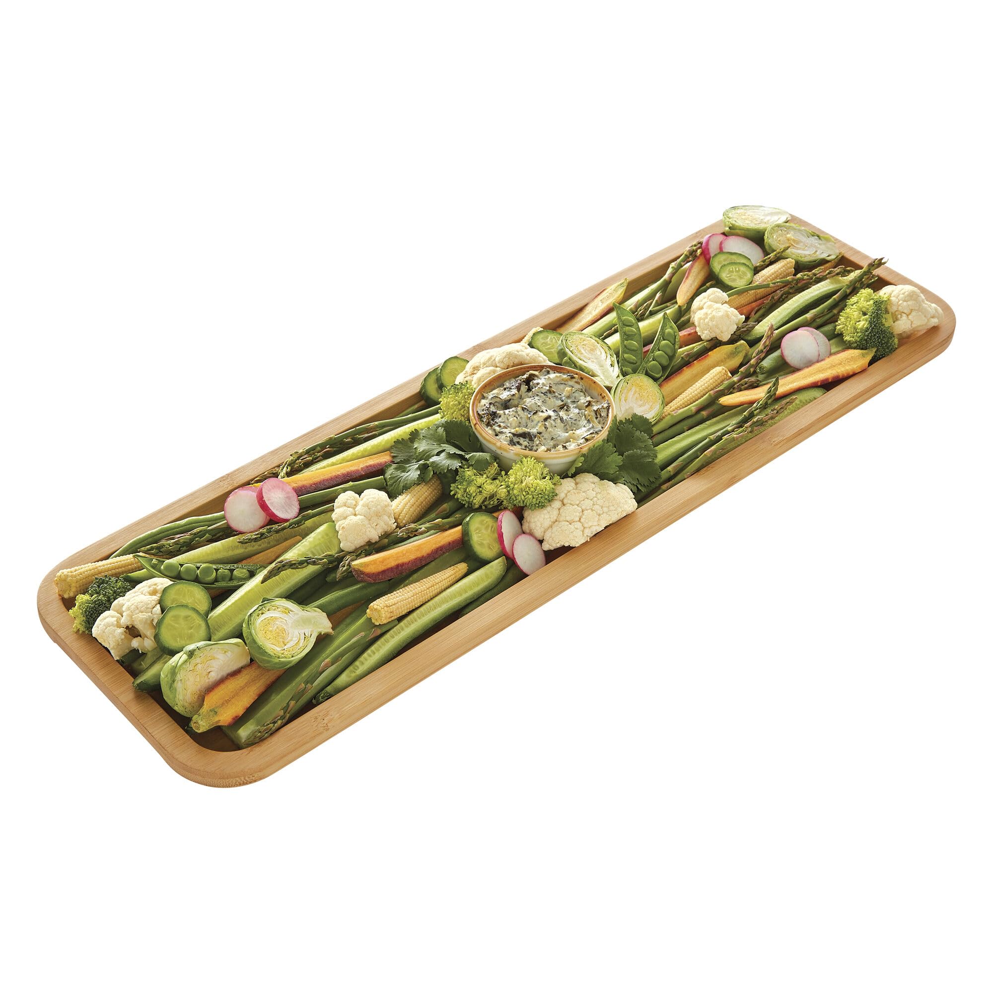Premium FARBERWARE Bamboo Cutting Board with Locking Lid - Rectangular Build-a-Board for Charcuterie, Cheese, Snacks | Perfect for Entertaining, Kitchen Prep & Serving Platters