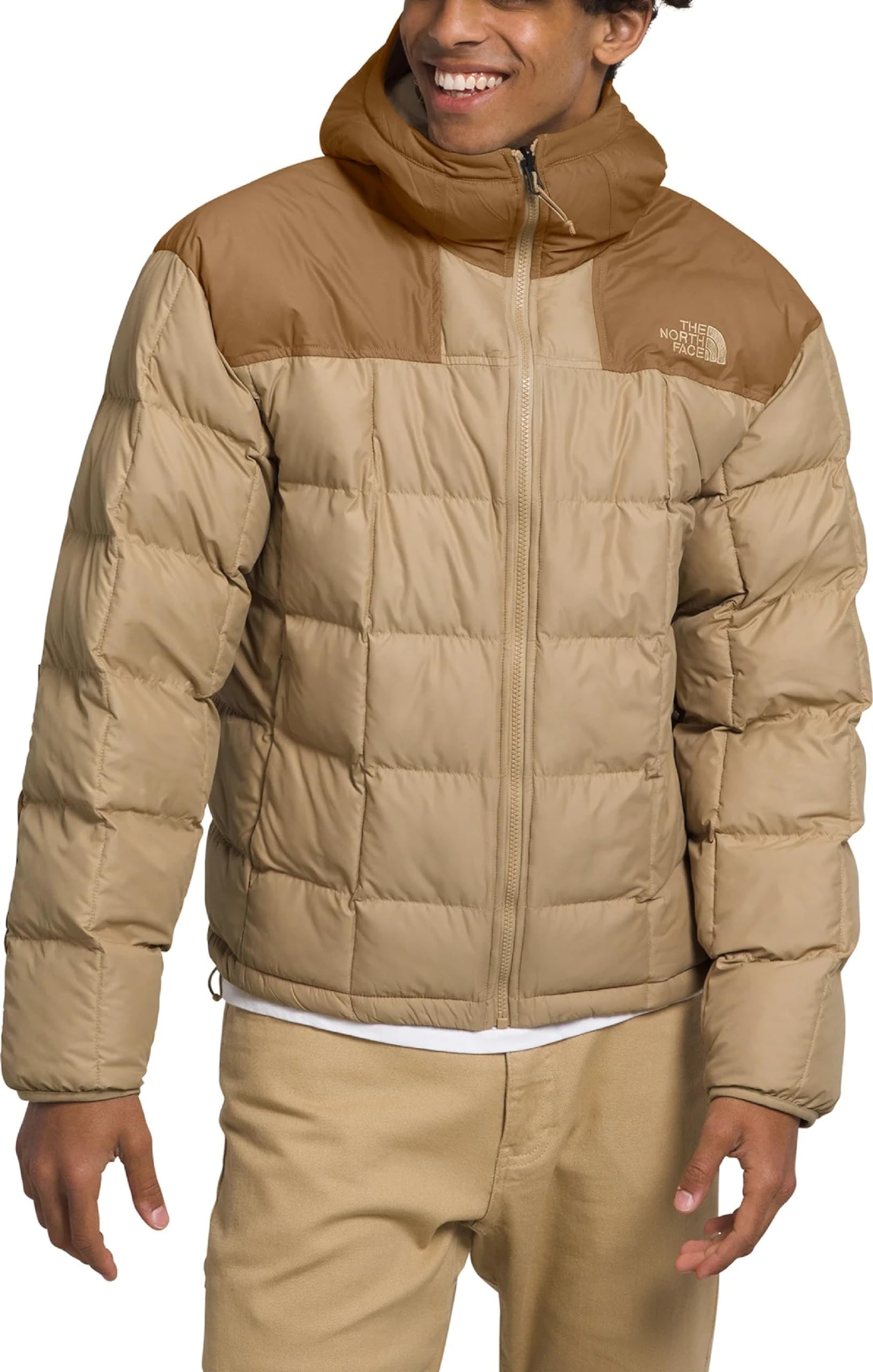 The North Face Men's Lhotse Reversible Hooded Puffer Jacket - Lightweight Insulated Winter Coat for Hiking, Camping & Outdoor Adventures