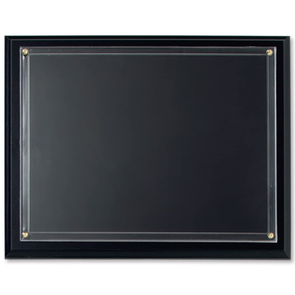 Premium Black Wooden Wall Plaque Kit - Elegant Diploma & Certificate Display Frame - Perfect for Graduation Awards, Office Recognition & Home Decor