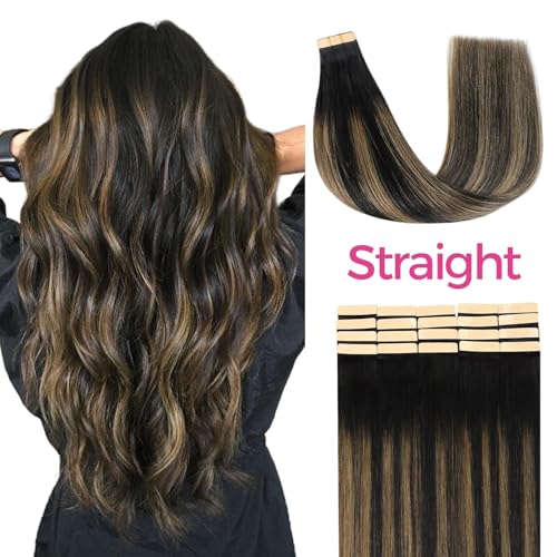 #1B/6/1B Natural Black Mixed Chestnut Brown ST