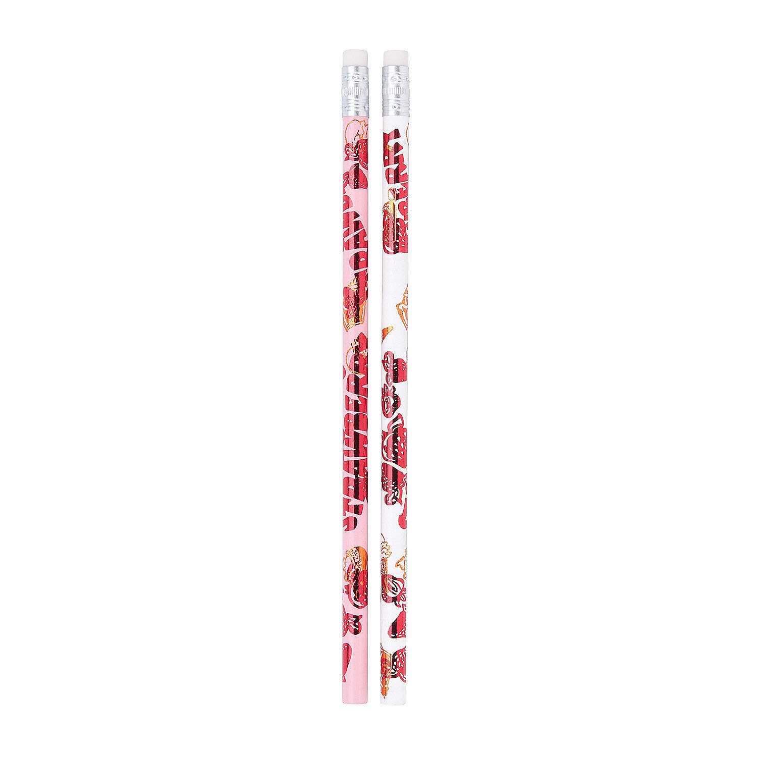 Strawberry Scented Pencils Set of 50 - Fun Express Printed Stationery for School, Office & Art Projects - Bulk Scented Pencils for Kids, Students & Teachers
