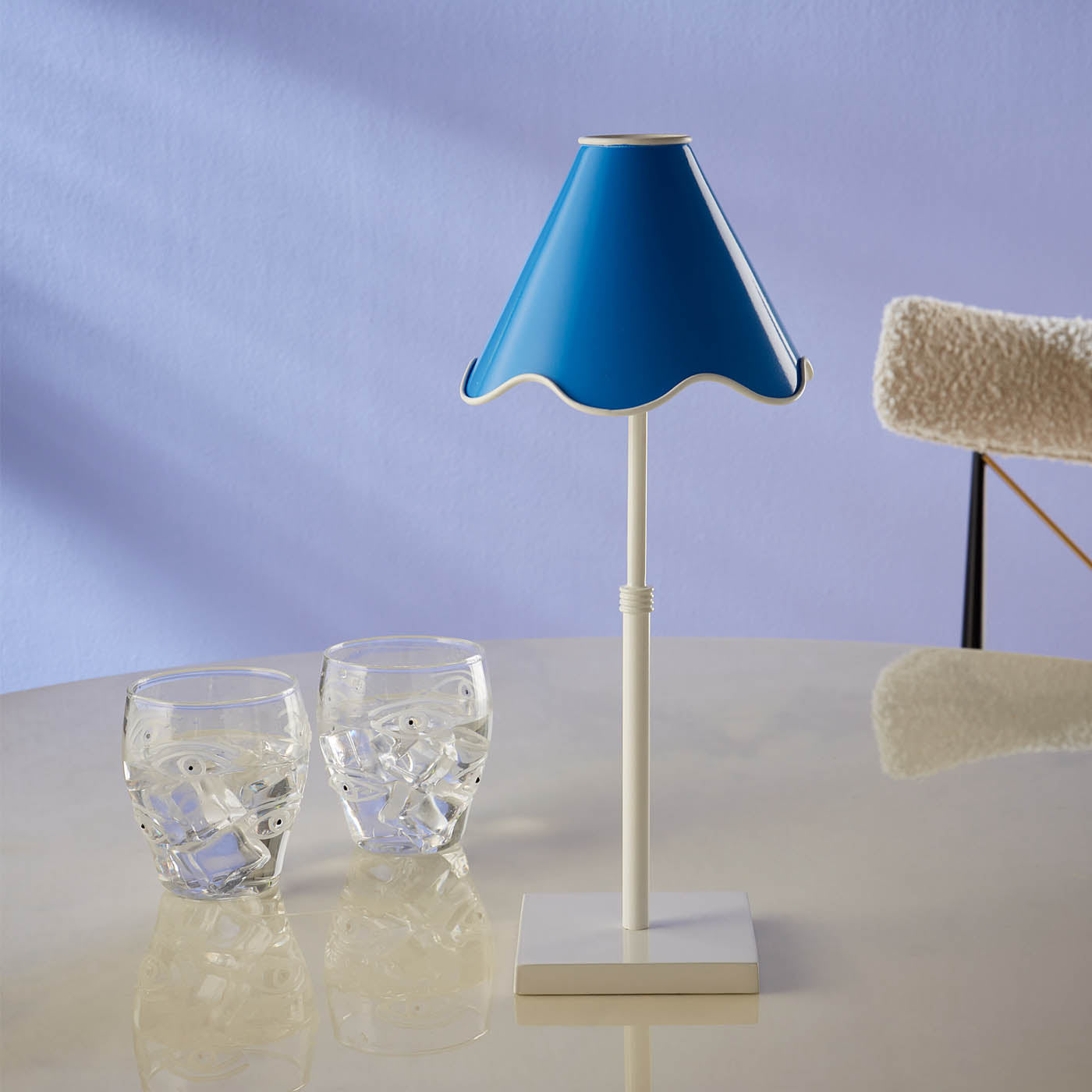 Ripple Rechargeable Table Lamp - USB LED Night Light for Bedroom, Office & Living Room - Portable Touch Control Desk Lamp with 3 Brightness Levels - Perfect for Reading, Working & Relaxing