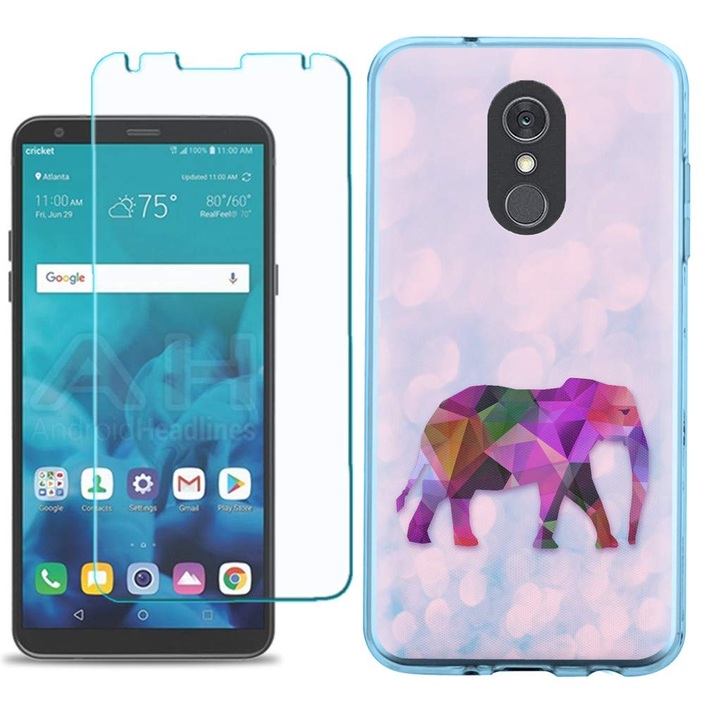 LG Stylo 5 Case with Tempered Glass - Slim TPU Protective Cover for Work & Travel
