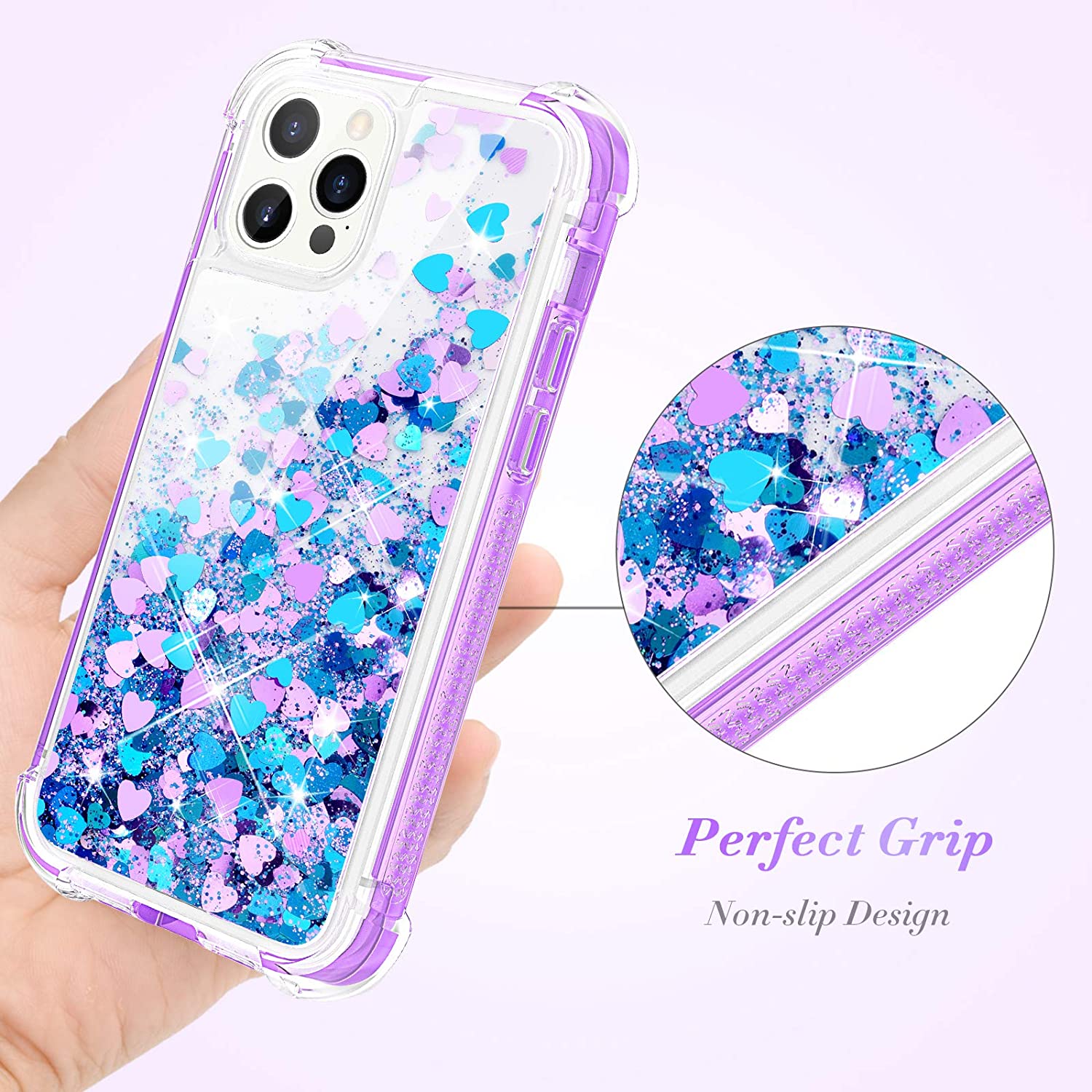Sparkle iPhone 12 Pro Max Glitter Case - Bling Protective Cover for Women | Fashion Accessory for Parties, Night Out & Everyday Glam