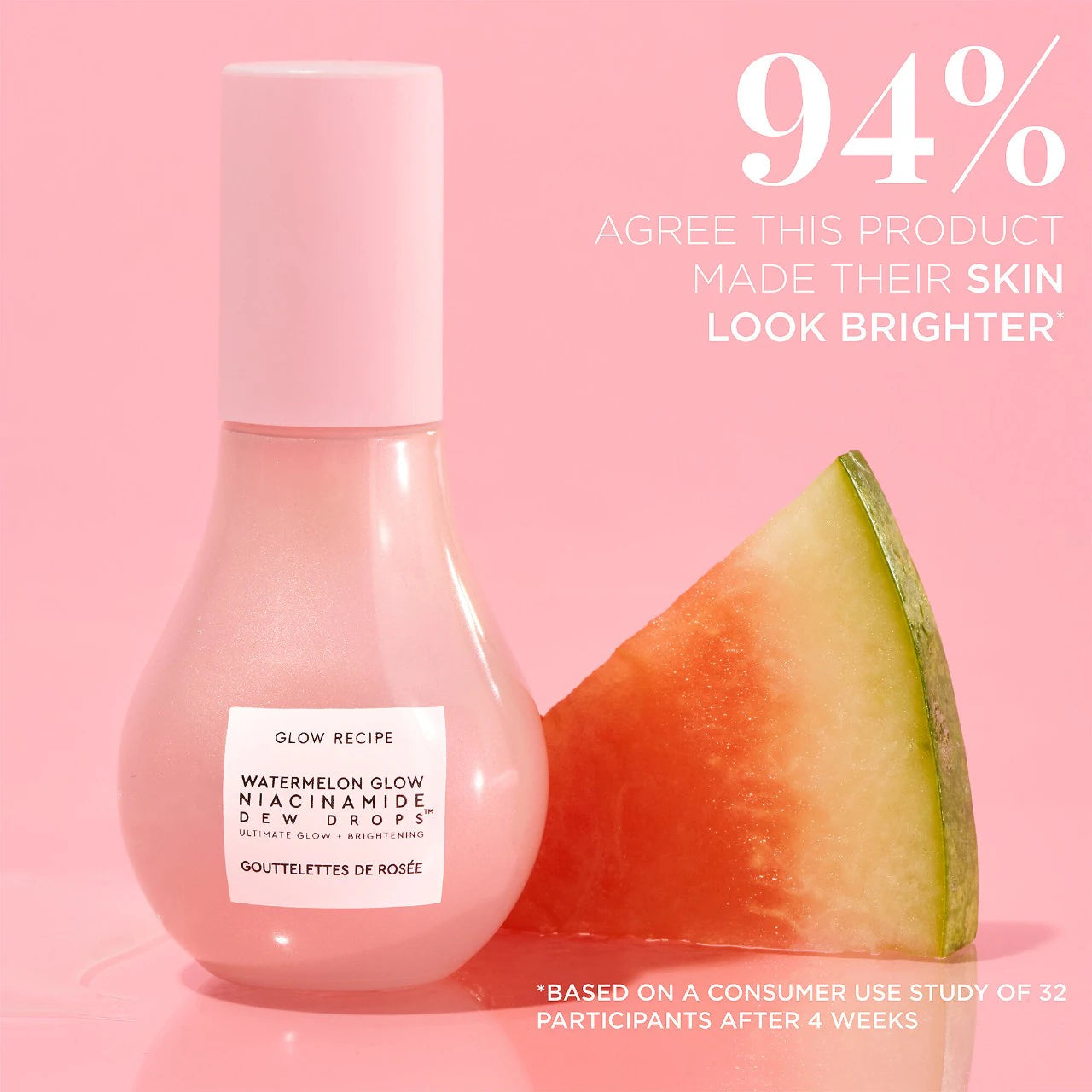 Glow Recipe Watermelon Glow Niacinamide Dew Drops Serum 40ml - Hydrating Face Serum for Brightening & Pore Minimizing - Perfect for Daily Skincare Routine & Nighttime Hydration