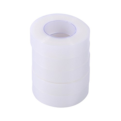 5 Rolls Medical PE Tape for Eyelash Extensions - Transparent, Breathable Eyelid Tape for False & Individual Lashes - Makeup Tools for Professional & Home Use