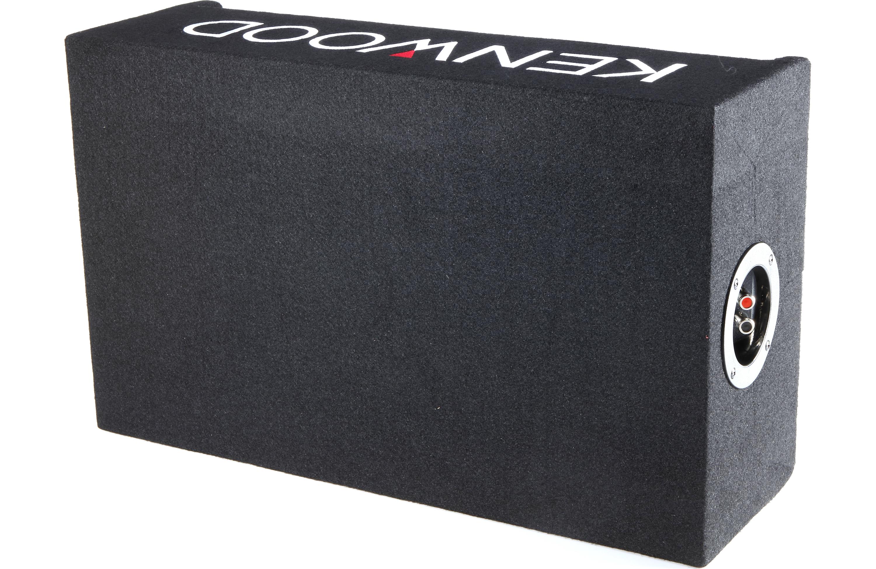 Kenwood P W121B 12-Inch Sealed Subwoofer Enclosure Box with KAC 5207 Amplifier Package - Premium Car Audio System for Deep Bass & Enhanced Sound Quality | Perfect for Trucks, SUVs & Custom Car Stereo Setups