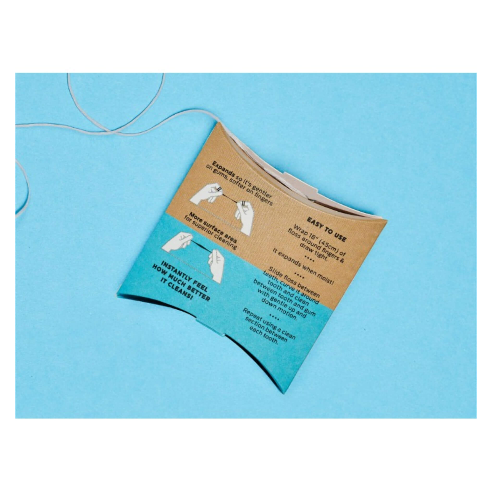 Natural Activated Charcoal Vegan Dental Floss - Eco-Friendly & Biodegradable Smart Floss for Teeth Whitening & Fresh Breath - Perfect for Travel, Home & Office Oral Care