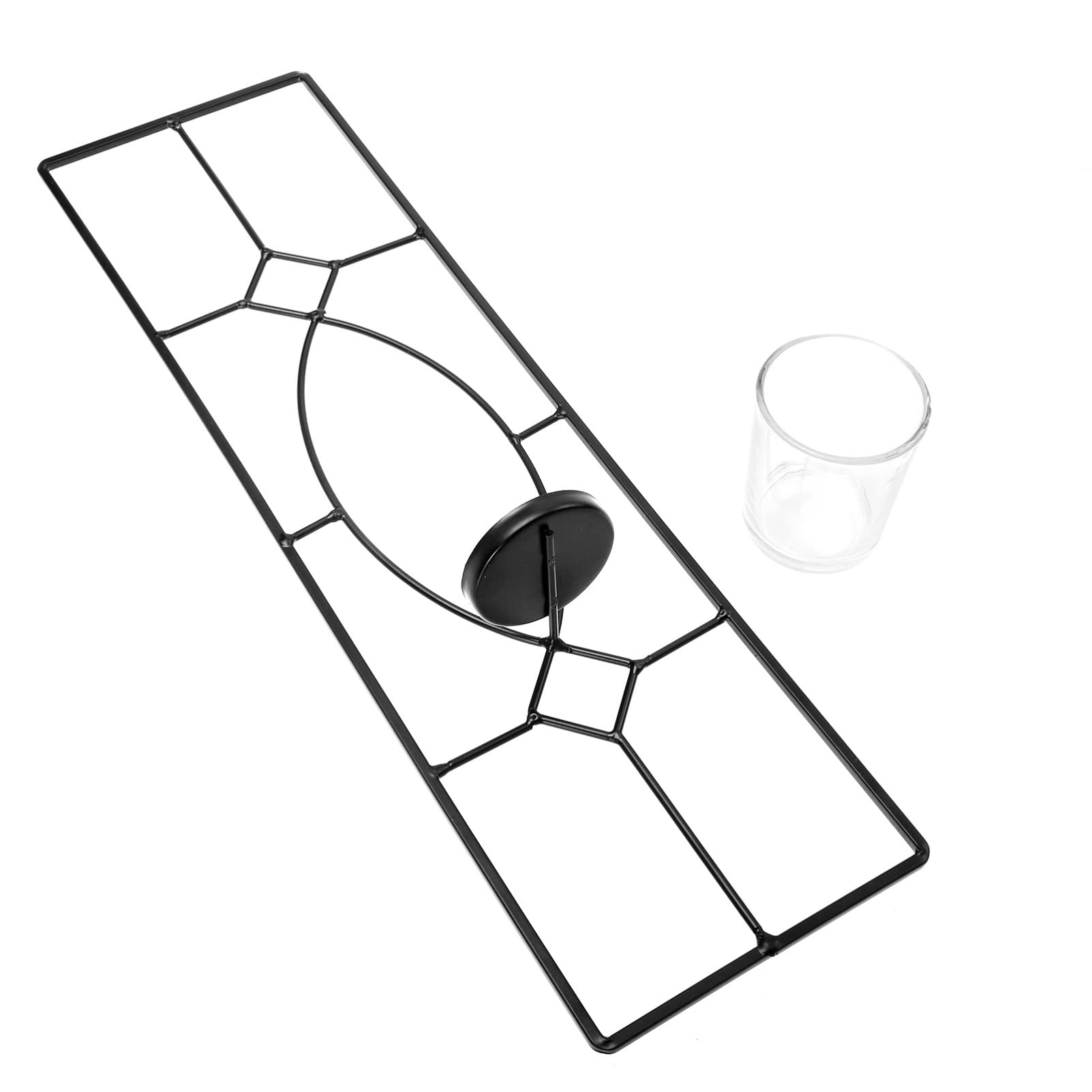 Beaupretty Glass Wall Mount Candle Holder - Modern Tealight & Tapered Candlestick Holder for Home Decor, Bedroom & Living Room Wall Art | Perfect for Romantic Dinners, Spa Nights & Holiday Decorations