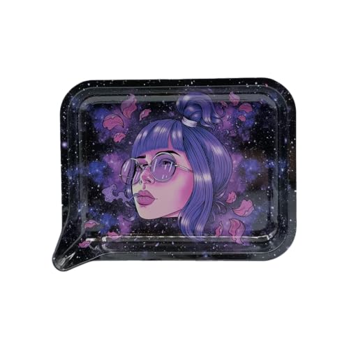 Purple Girl With Glasses