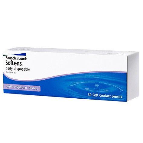 Bausch + Lomb 1 Day Soflens Daily Disposable Contact Lenses (30 Pack) - Perfect for Travel, Sports & Active Lifestyles