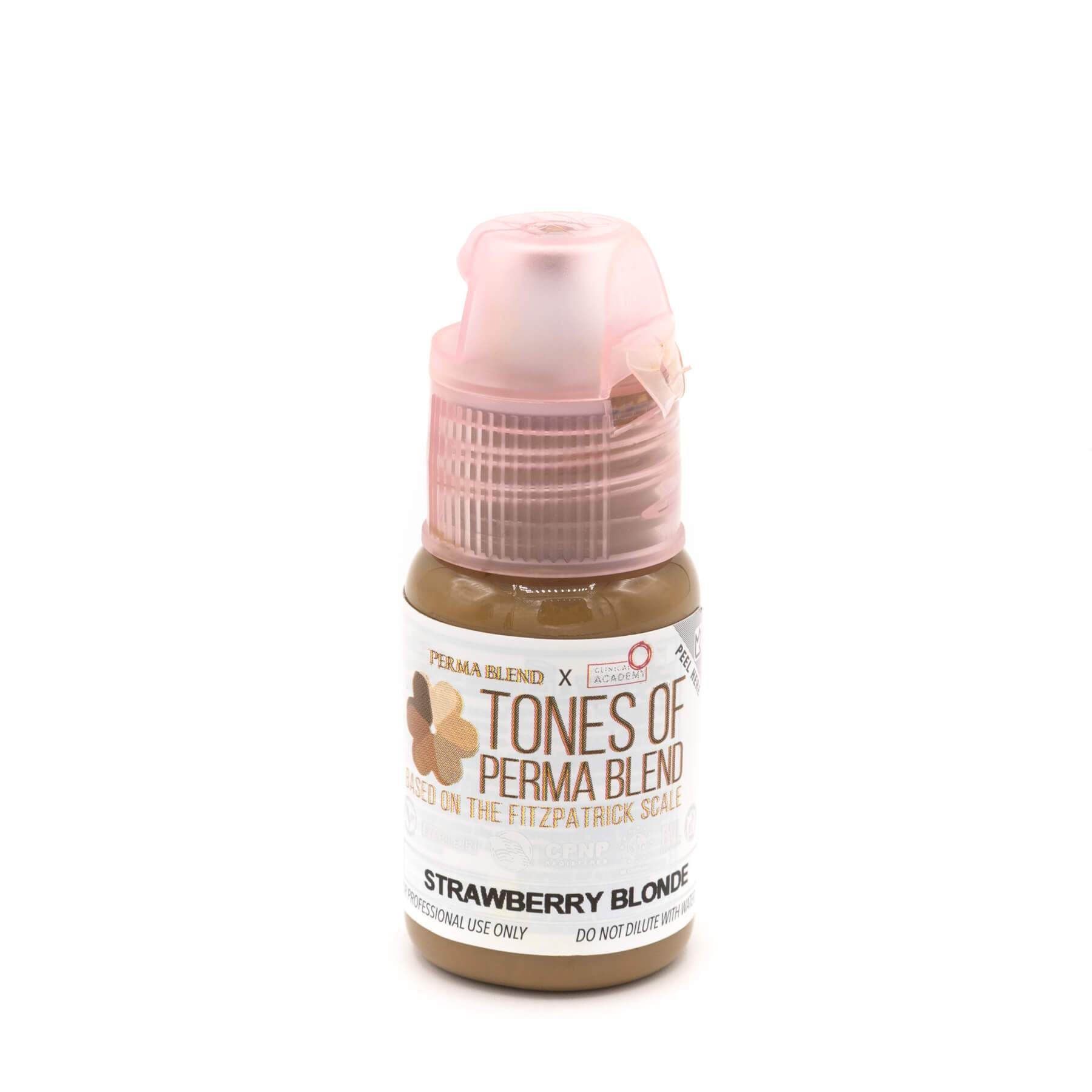 Perma Blend Tattoo Pigment Set - Strawberry Blonde (1 oz) | Semi-Permanent Makeup & Cosmetic Tattoo Ink | Perfect for Eyebrows, Lips, and Beauty Enhancements