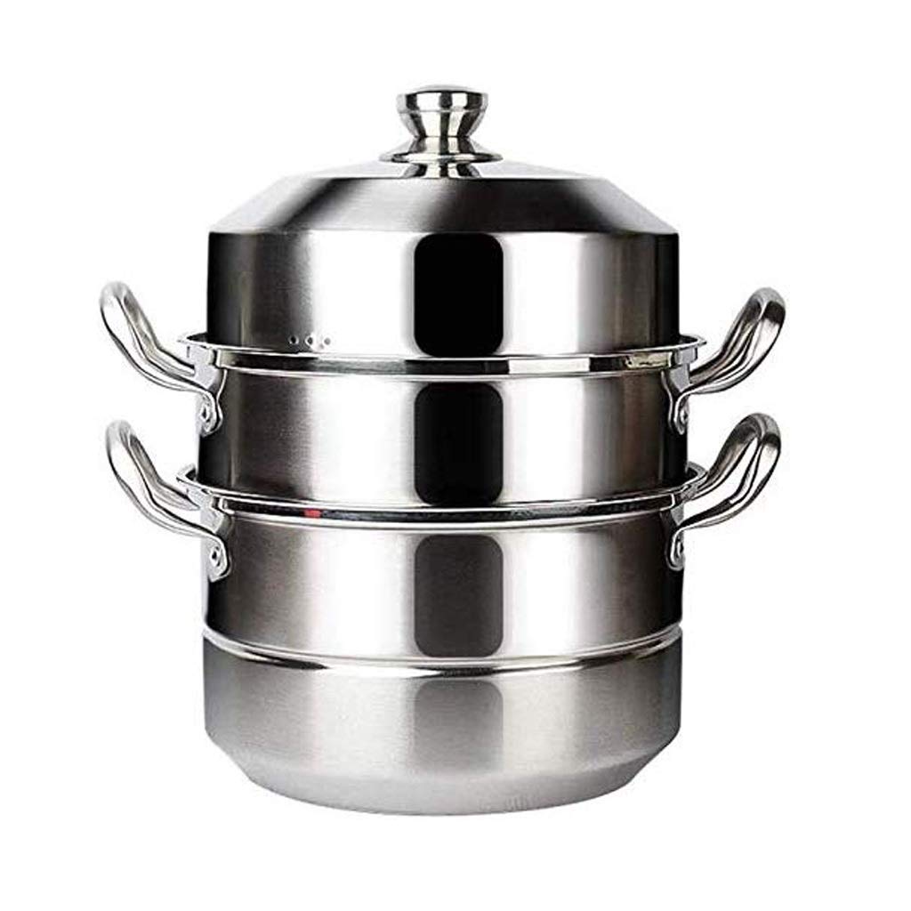 Premium Stainless Steel Multi-Layer Steamer - Durable, Corrosion-Resistant & Hygienic for Induction Cookers | Perfect for Steaming Dumplings, Vegetables & Seafood at Home