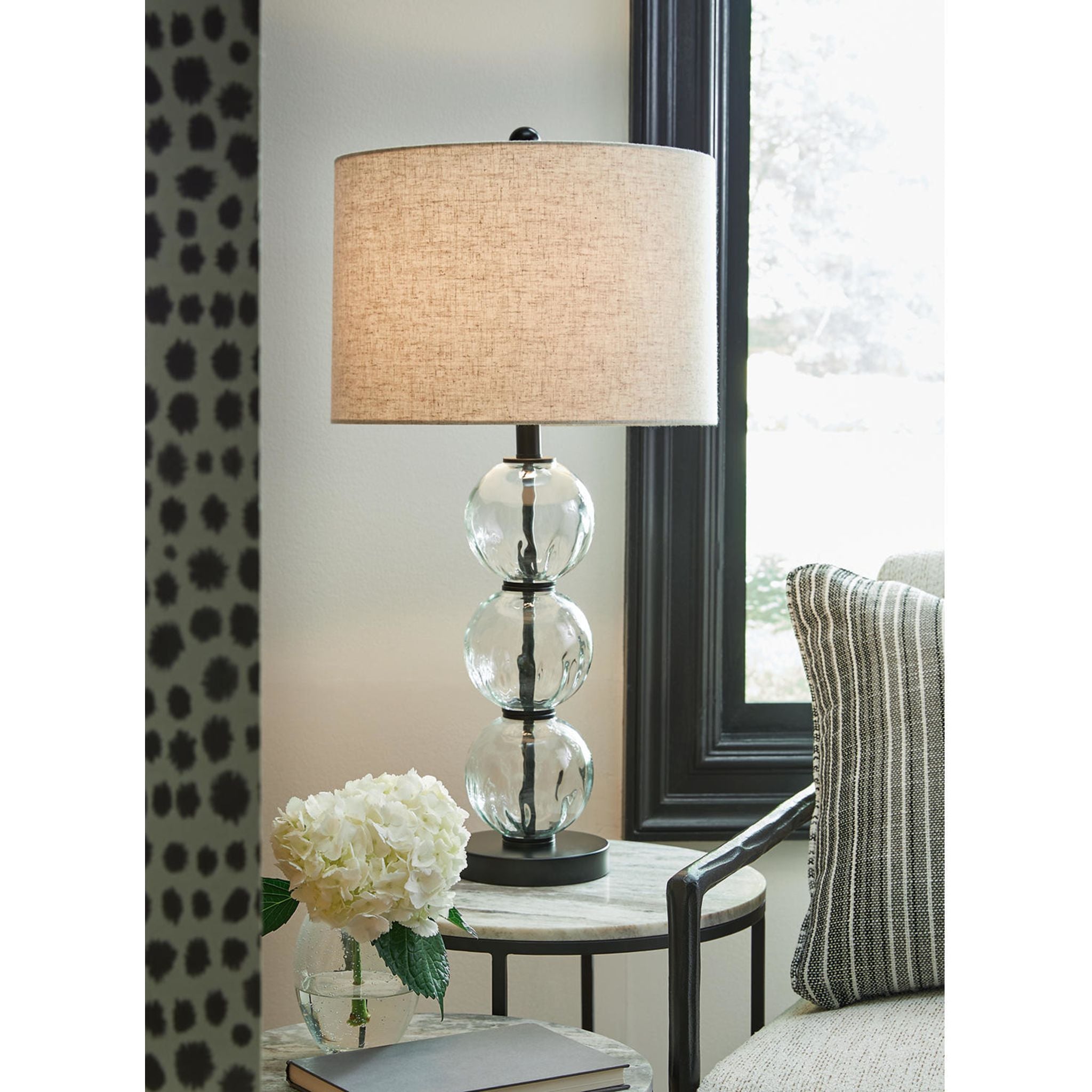 Airbal Table Lamp Pair - Set of 2 Modern Bedside Lamps, 29.5 Inch Height, Soft Glow Lighting for Bedroom, Living Room, or Office Decor
